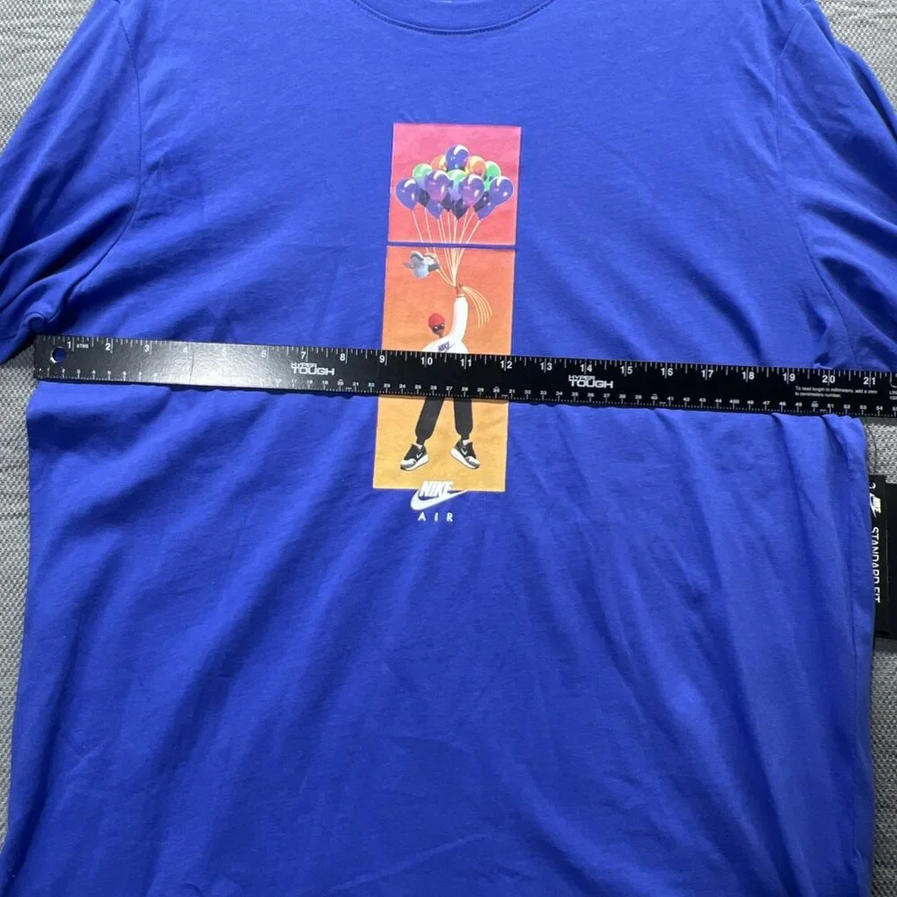 NIKE Air Max 1 Shirt Atmos Elephant Jade Balloons Long Sleeve‎ Large Blue
